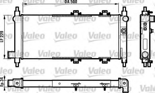 VALEO 732391 Radiator, engine cooling